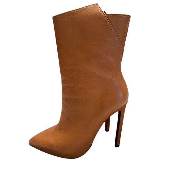 Tony Bianco Frappe Como Leather High Heel Mid-Calf Booties Size 5 - Picture 4 of 14